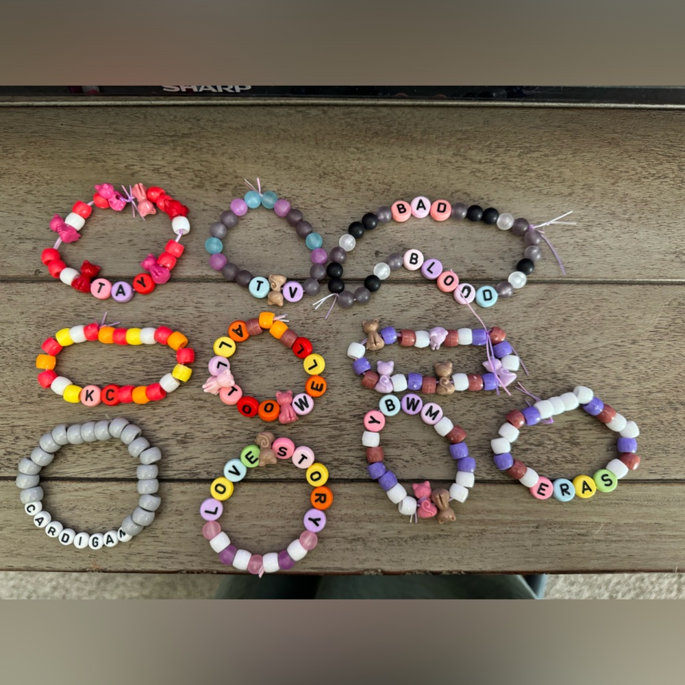 Taylor Swift Friendship Bracelets - Set of 10 - Handmade